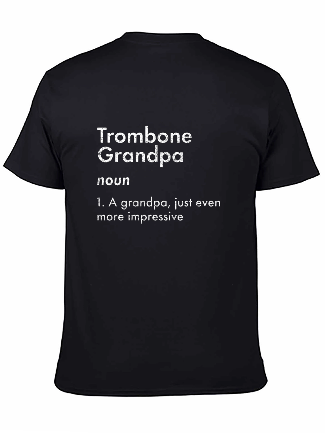 Trombone Grandpa Definition Black T-Shirt