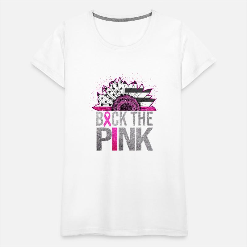 Back The Pink Ribbon Sunflower Breast Cancer Aware