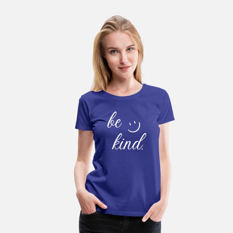 be kind simple typography with happy face