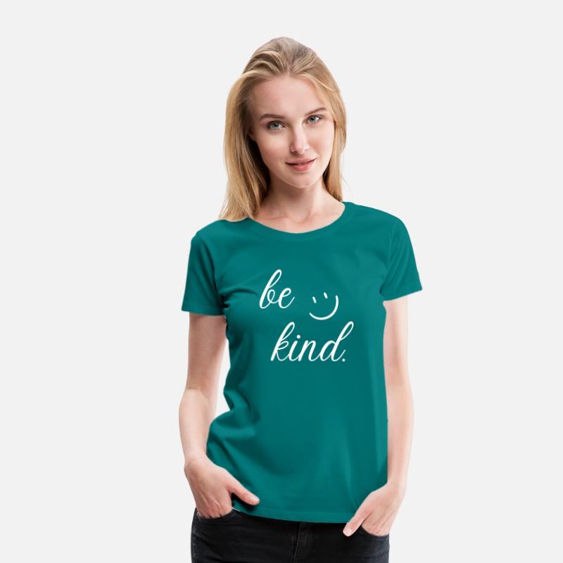 be kind simple typography with happy face