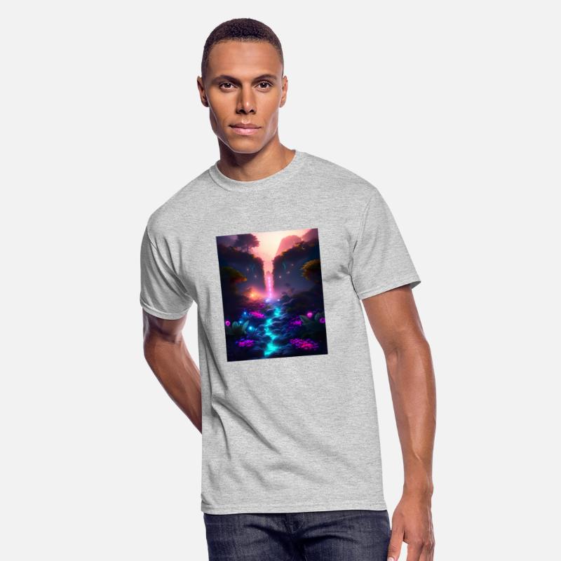 Beautiful neon landscape