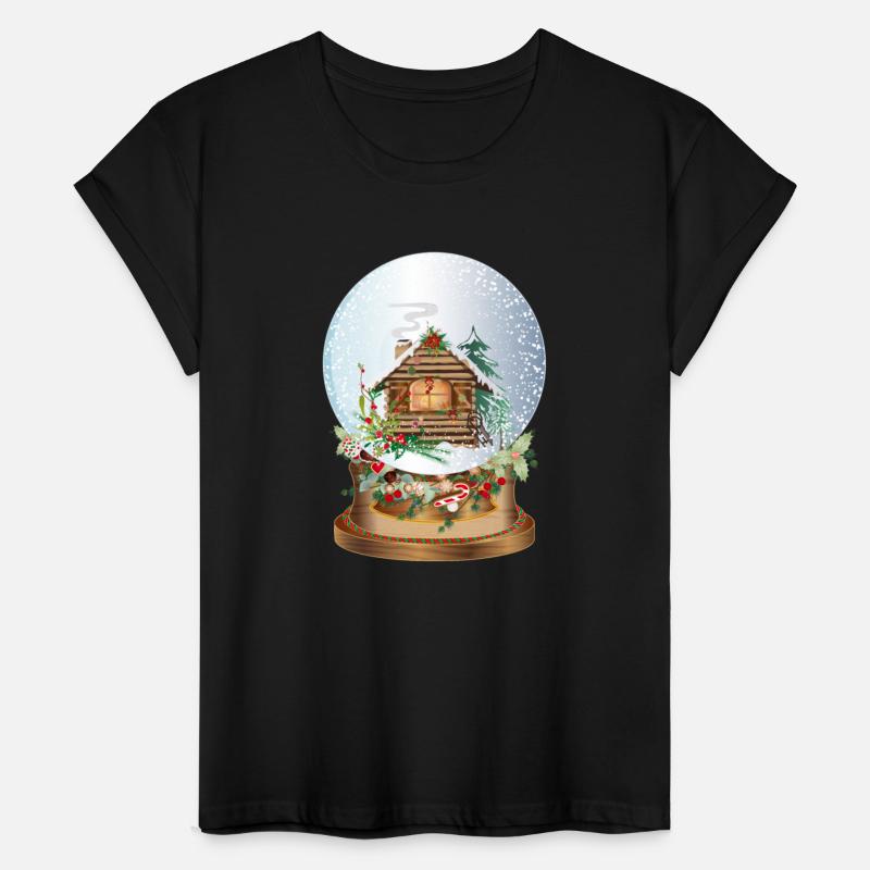 beautiful nostalgic snow globe with log cabin