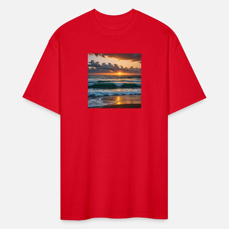 Beautiful ocean sunset wallpaper, t shirt out fits