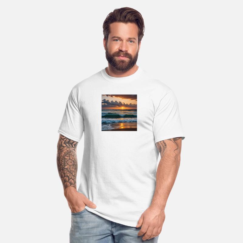 Beautiful ocean sunset wallpaper, t shirt out fits
