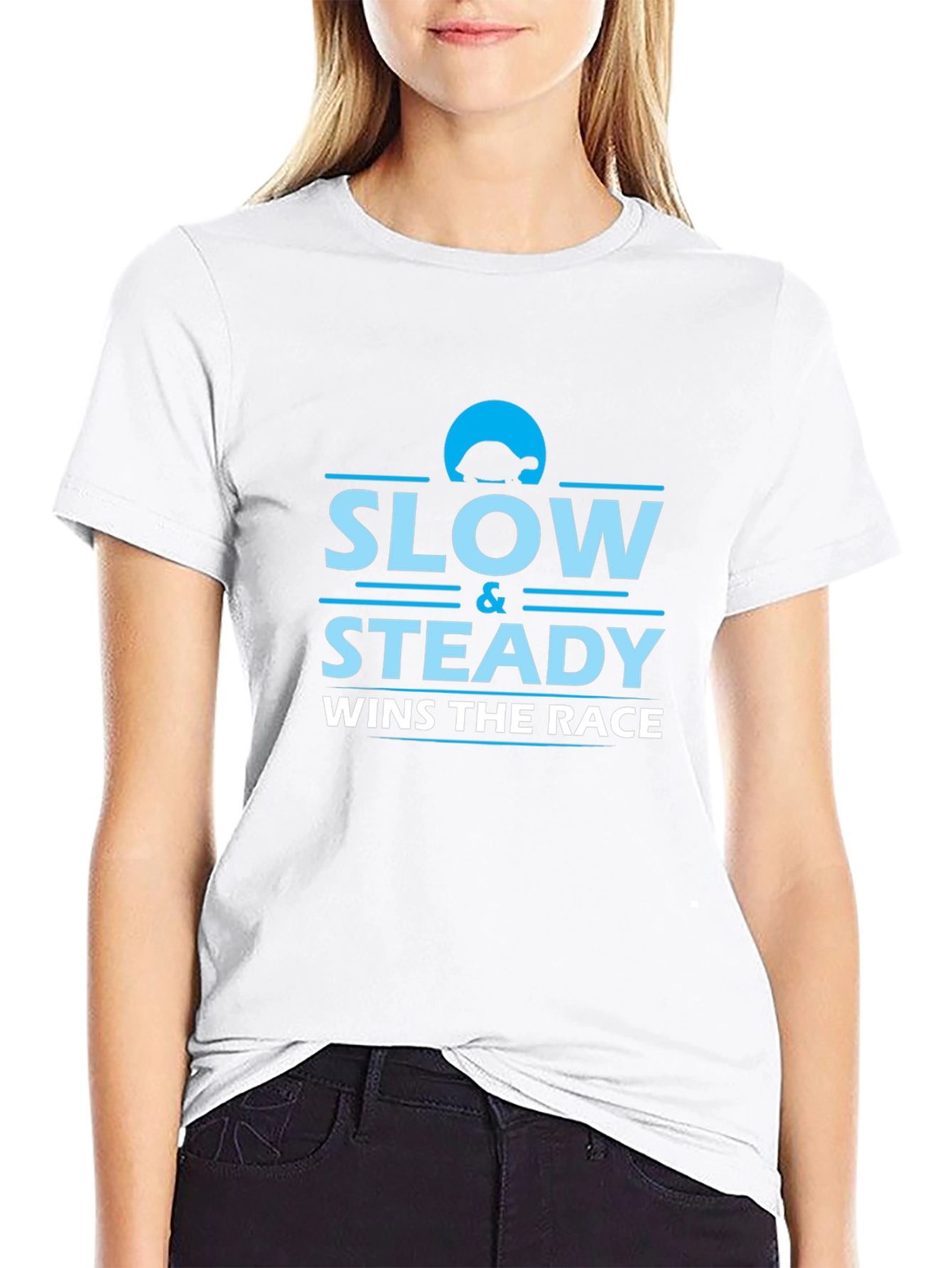 Slow and Steady Wins the Race Black T-Shirt