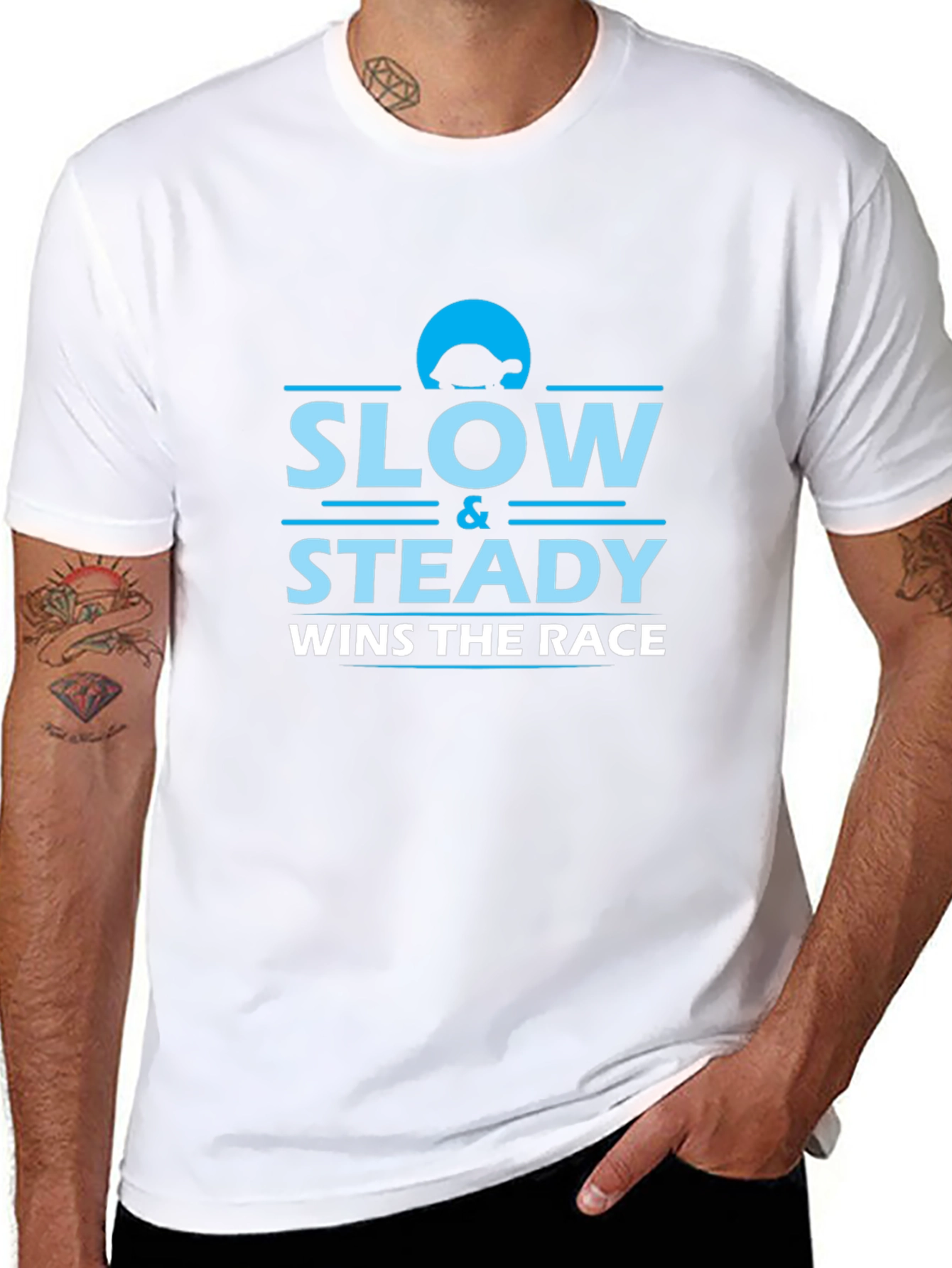 Slow and Steady Wins the Race Black T-Shirt
