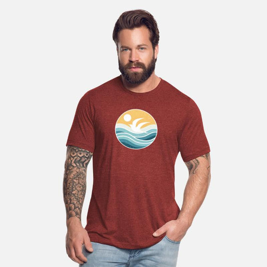 Bird Waves and The sun