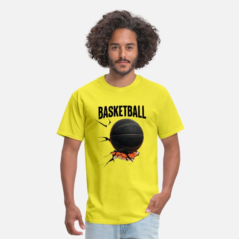 Black Basketball with Cracked Surface
