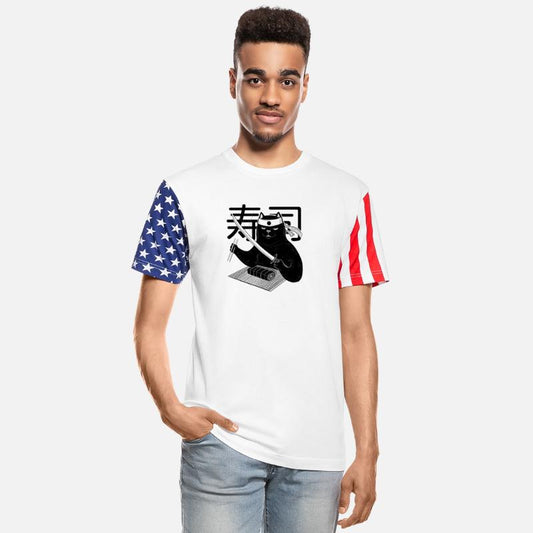 Black Cat Chef Sushi Funny Food Cute Pet Samurai