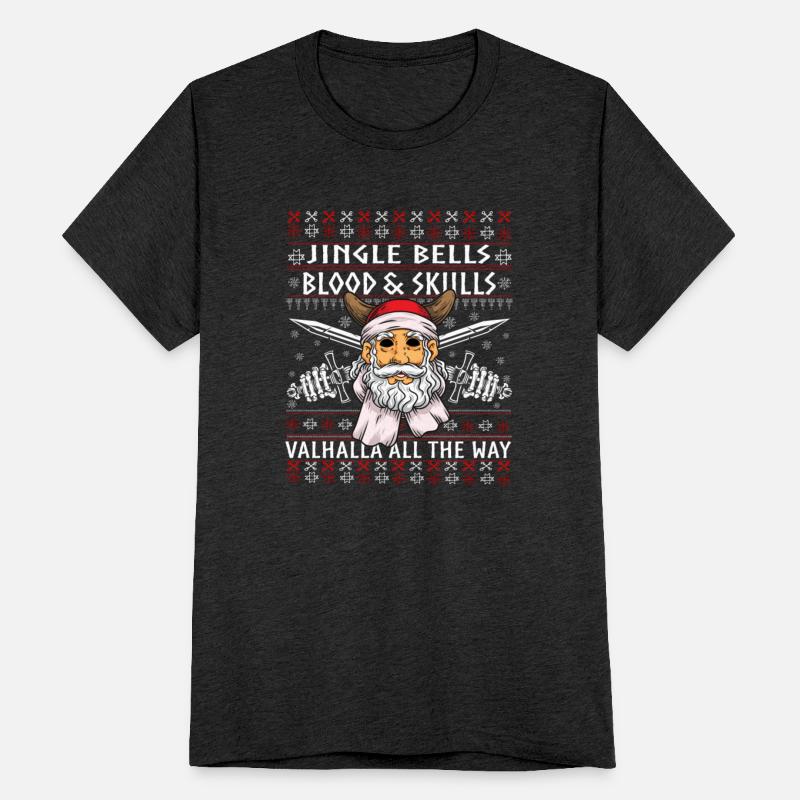 blood and skulls jingle bells viking vikings ugly