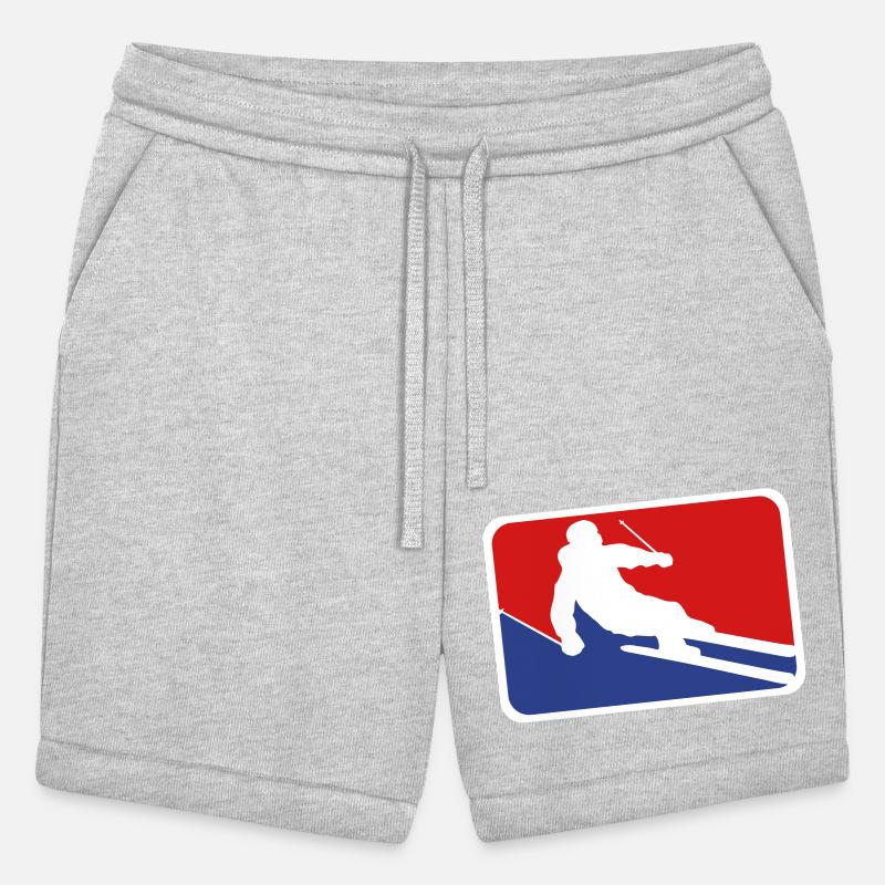 blue red button frame shield ski ride down mountai