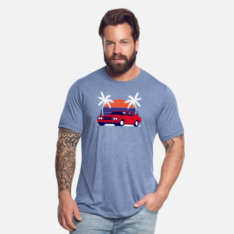 Blue Retro Car Phone Wallpaper