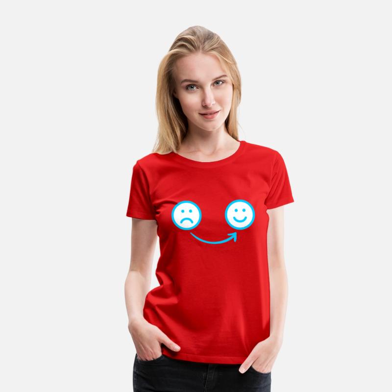 Blue Sad to Happy Face Design