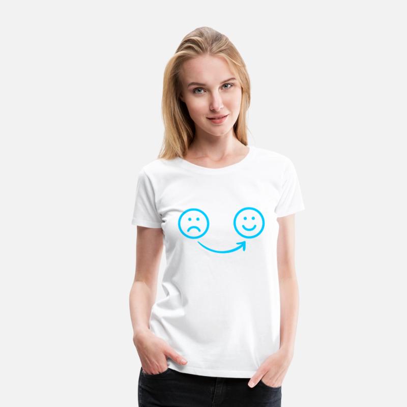 Blue Sad to Happy Face Design