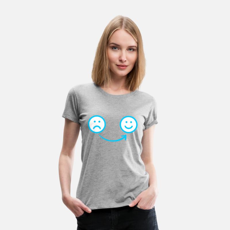 Blue Sad to Happy Face Design