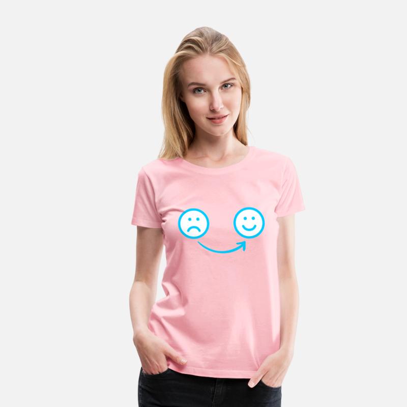 Blue Sad to Happy Face Design