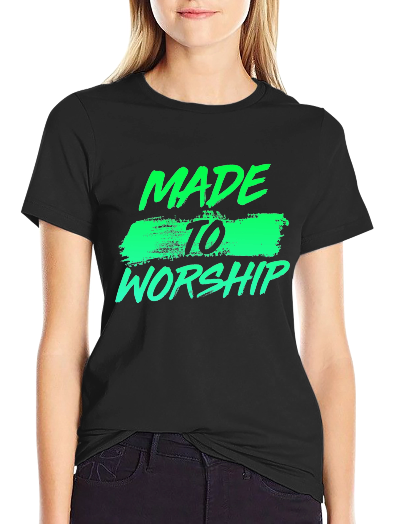 Made to Worship Graphic Tee - Black