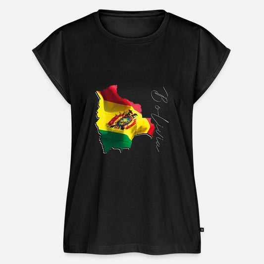 Bolivia Flag in Bolivia Map EN