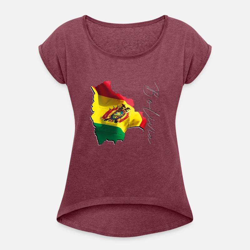 Bolivia Flag in Bolivia Map EN