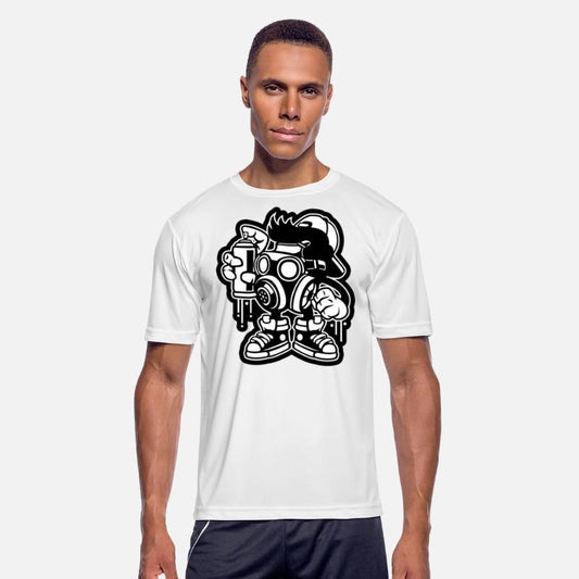 Bombe Graffiti Spray Painting Cartoon Character