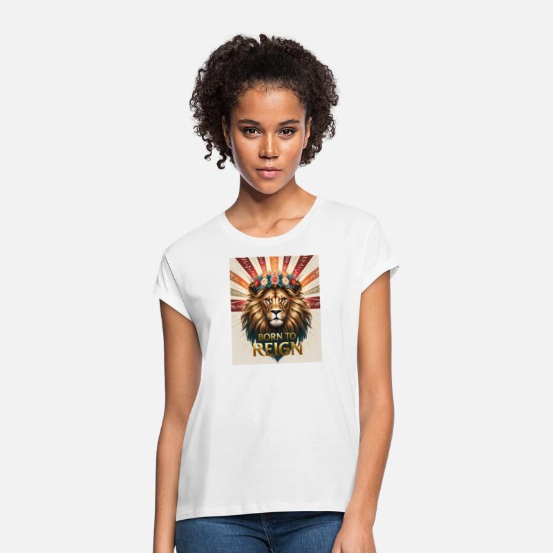 Born to Reign Lion T-Shirt Bold Royal Jungle King