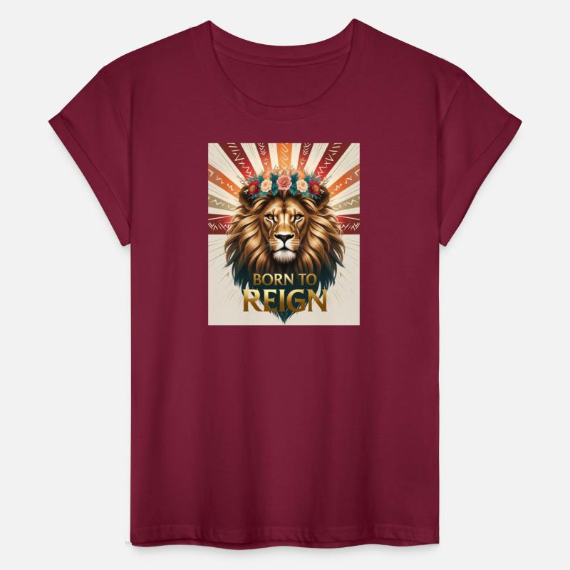 Born to Reign Lion T-Shirt Bold Royal Jungle King