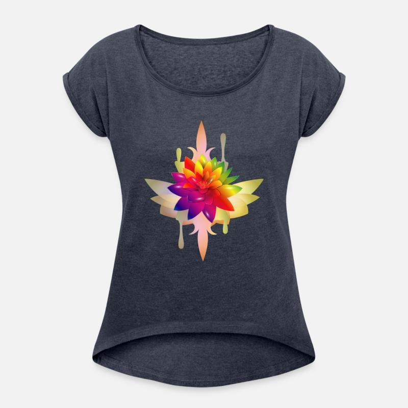 bright colorful fantasy lotus blossom
