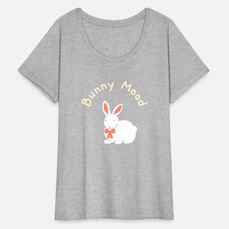 Bunny Mood Cute White Rabbit Wearing Bow Tie