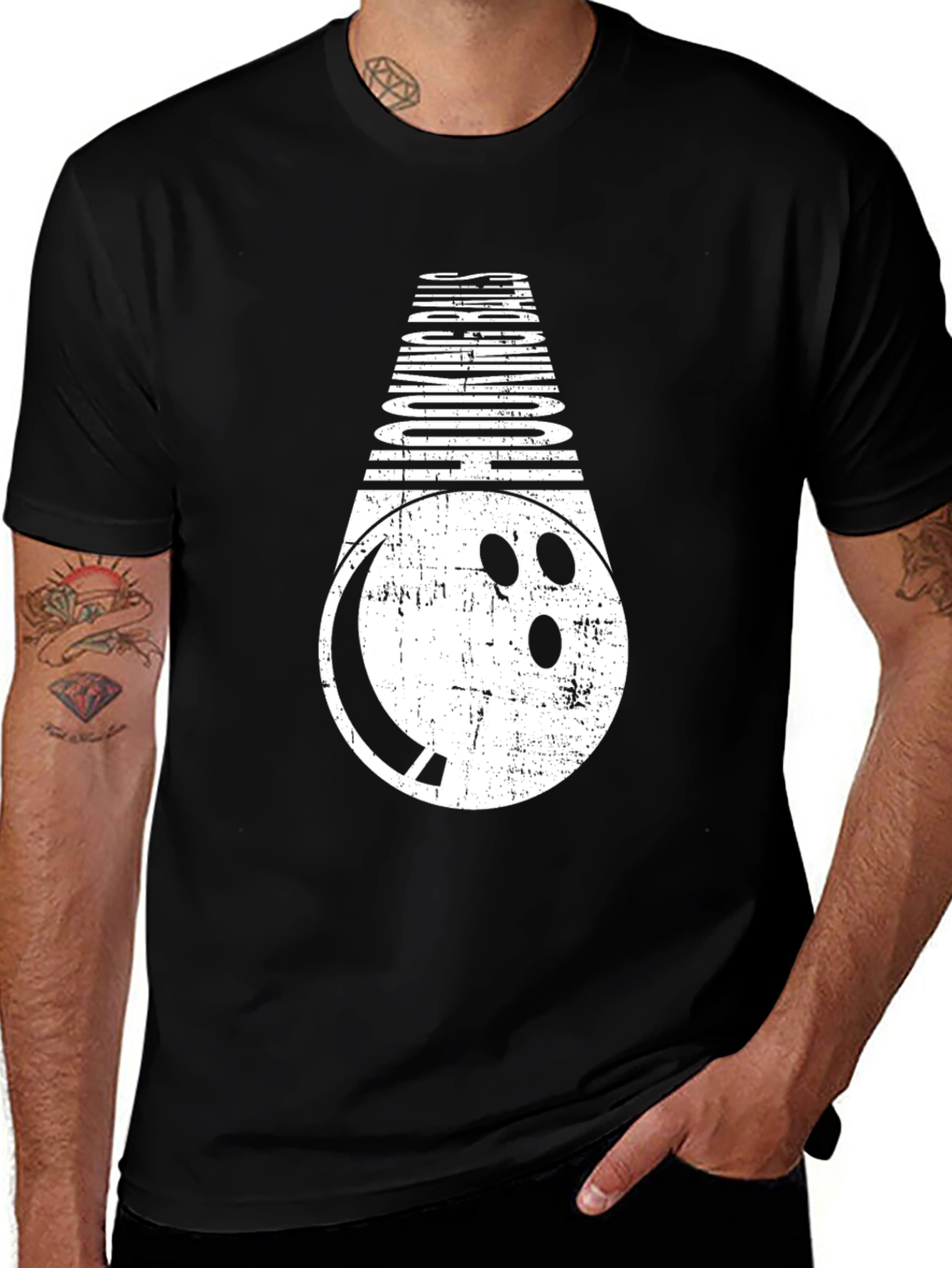 Hooking Balls Bowling T-Shirt - Black