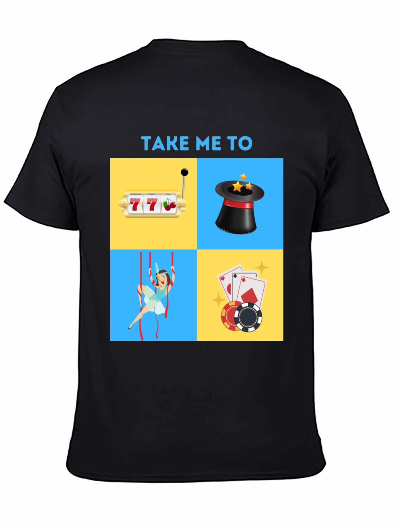 Casino Adventure Graphic Tee - Lucky Charm Shirt