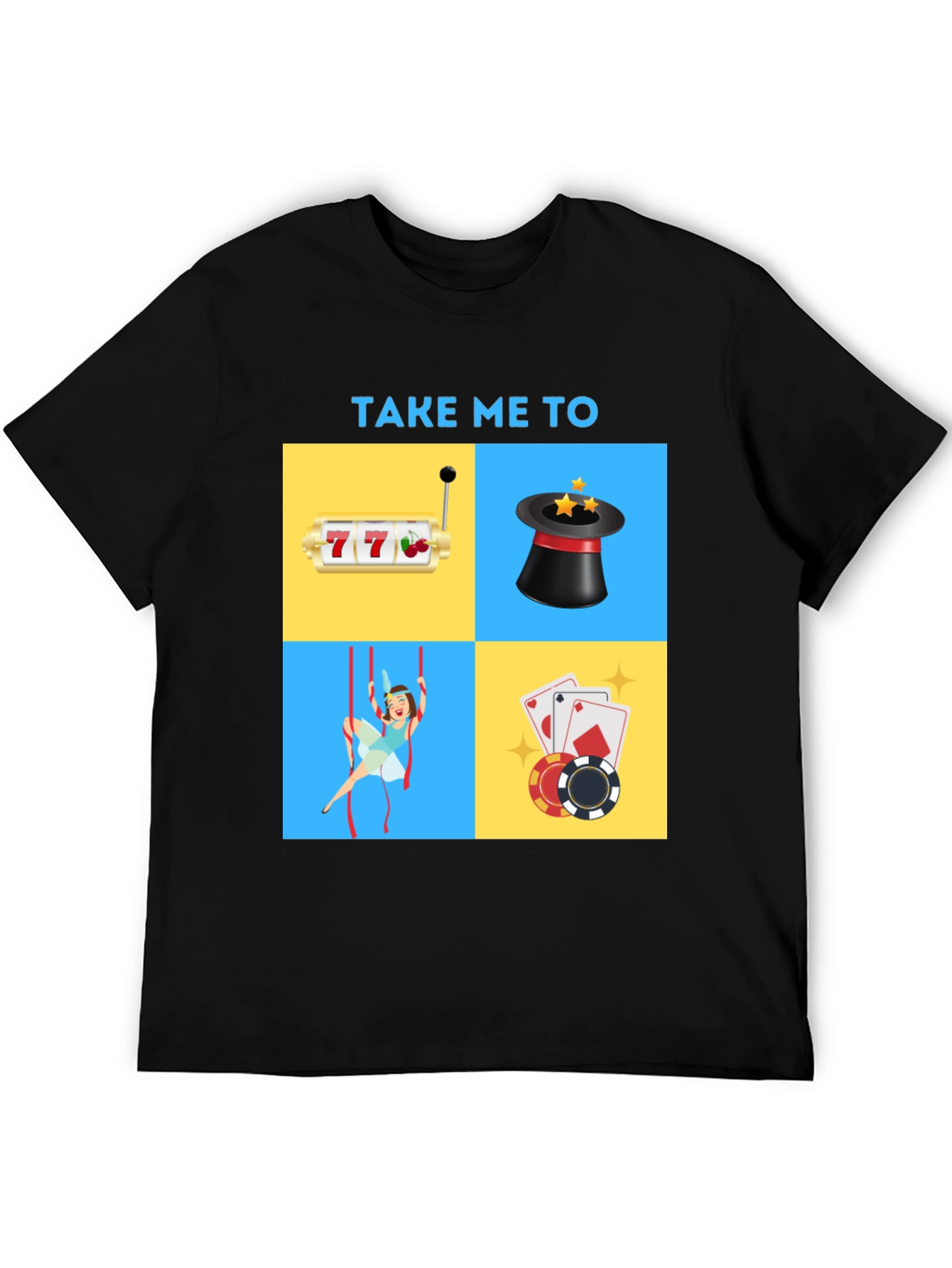 Casino Adventure Graphic Tee - Lucky Charm Shirt
