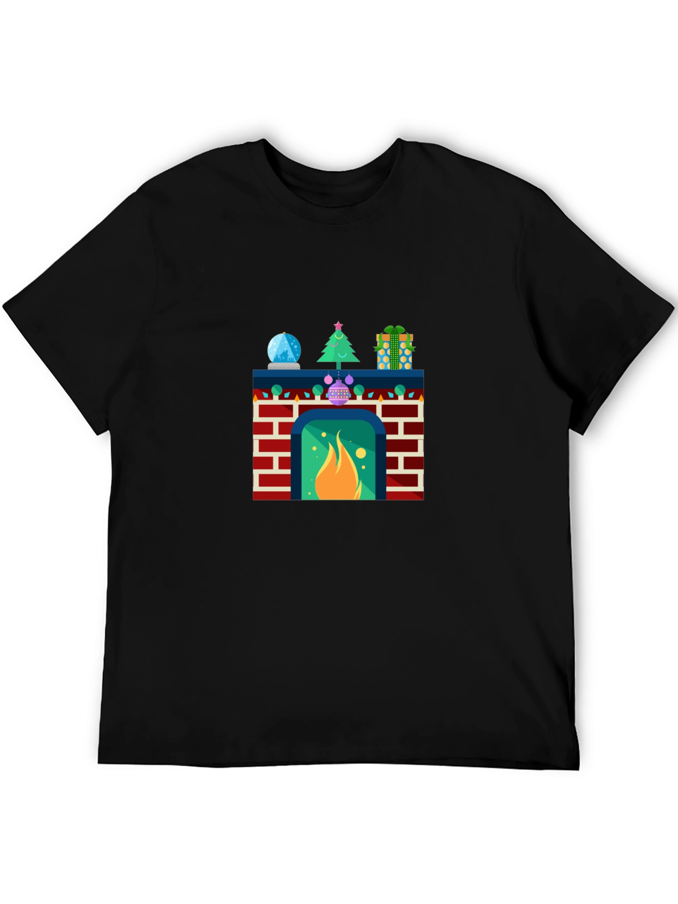 Festive Fireplace T-Shirt