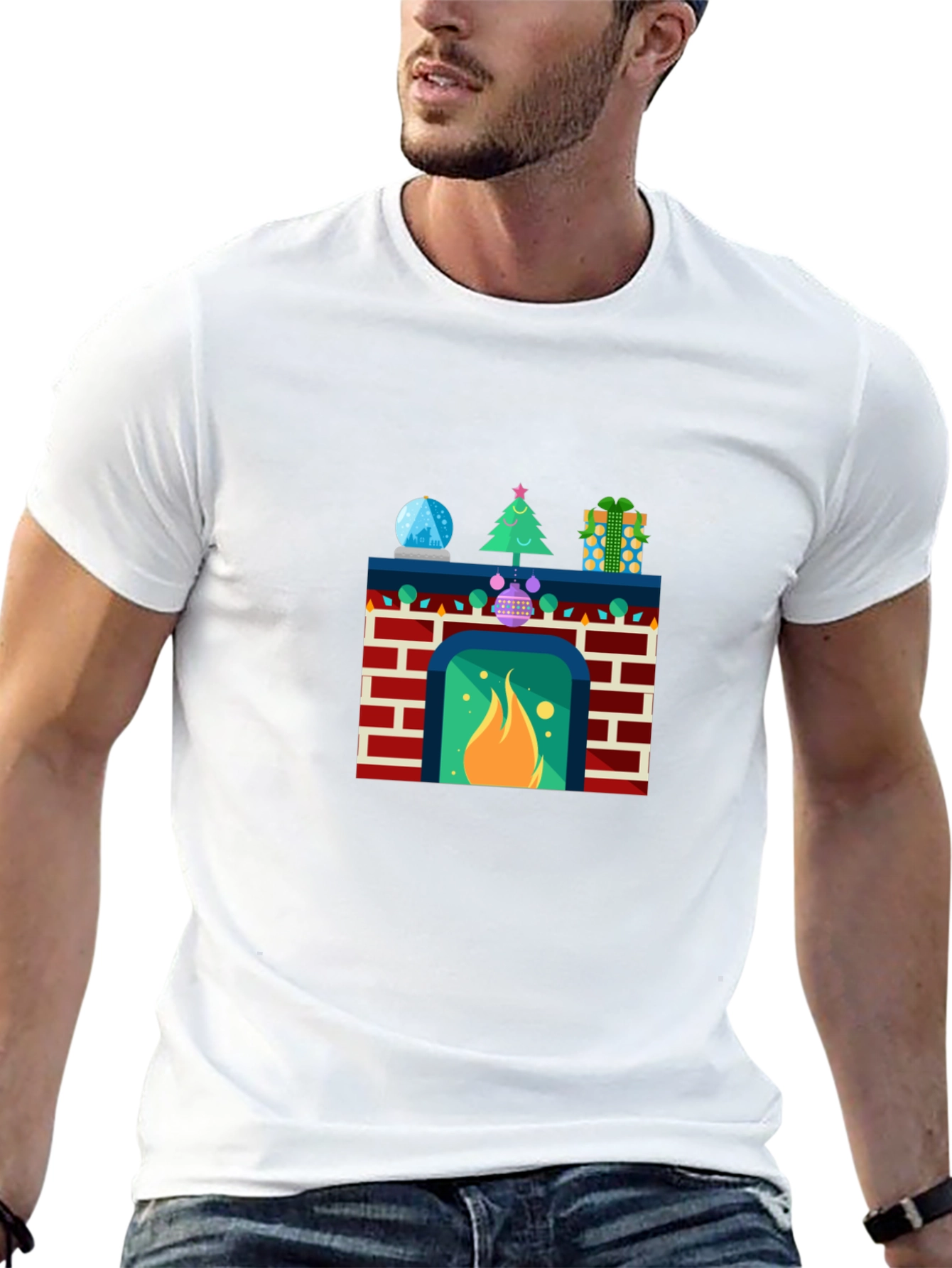 Festive Fireplace T-Shirt
