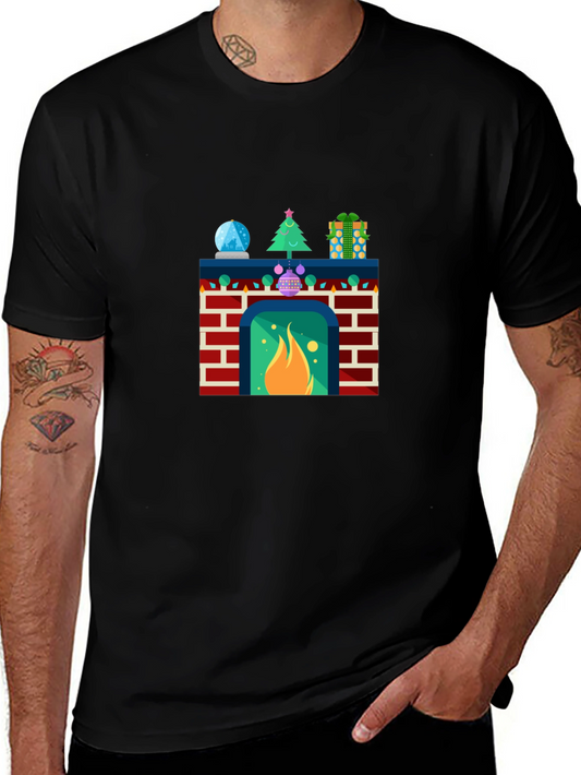 Festive Fireplace T-Shirt