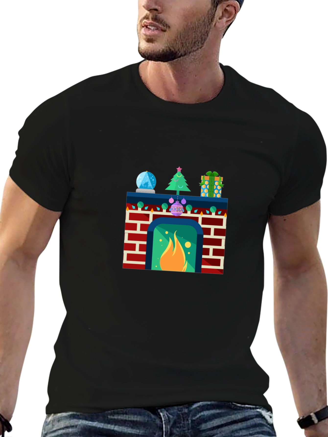 Festive Fireplace T-Shirt