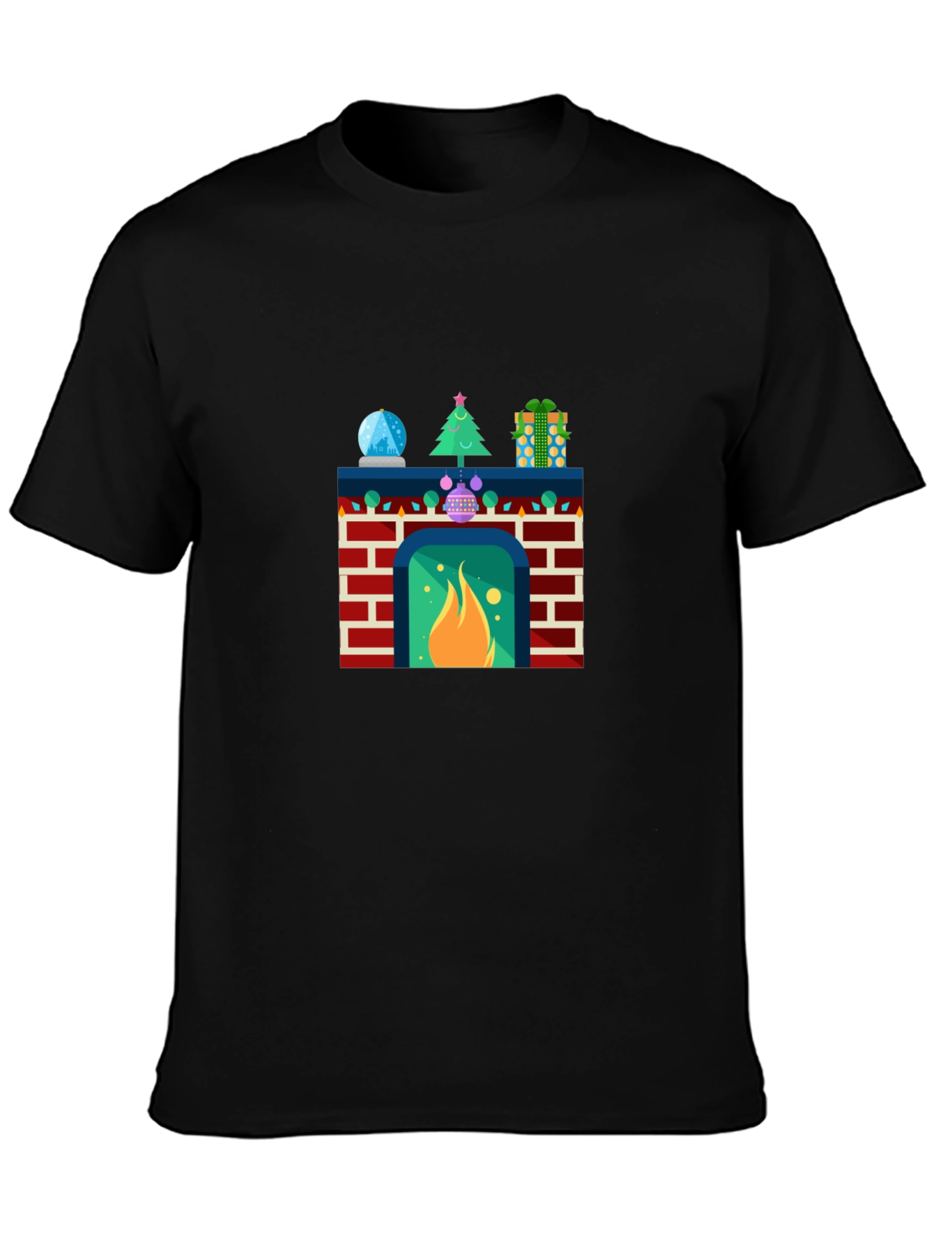 Festive Fireplace T-Shirt