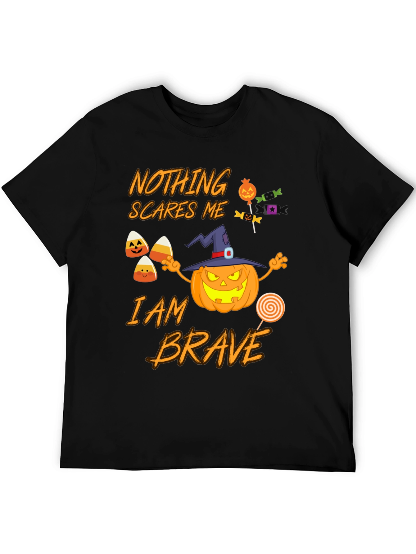 Nothing Scares Me I am Brave Halloween T-Shirt