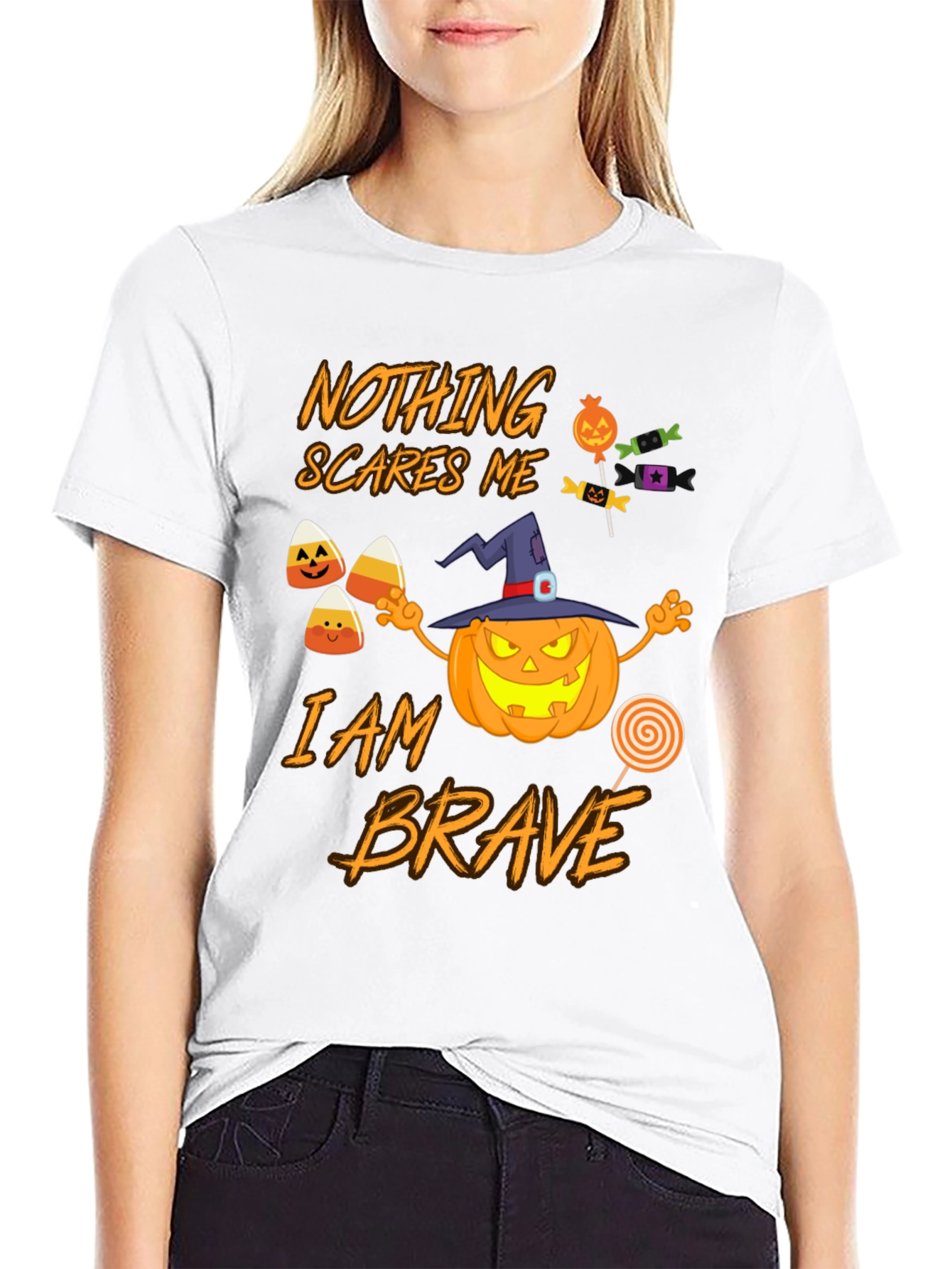 Nothing Scares Me I am Brave Halloween T-Shirt