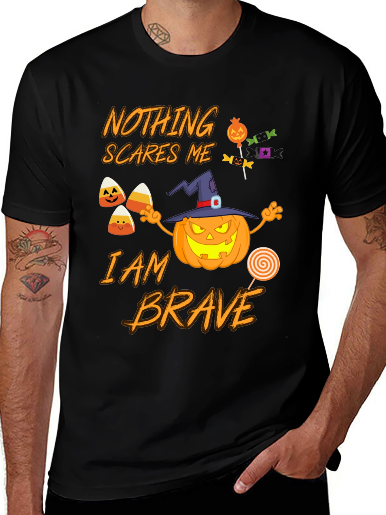 Nothing Scares Me I am Brave Halloween T-Shirt