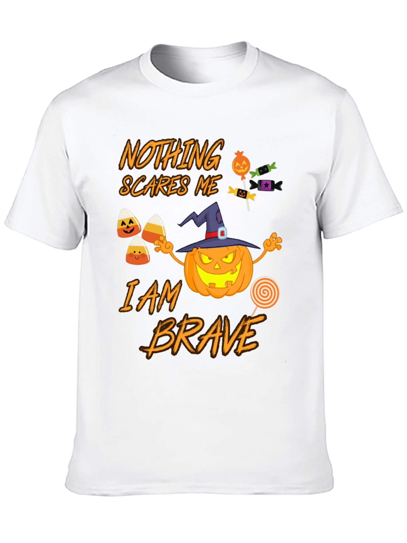 Nothing Scares Me I am Brave Halloween T-Shirt