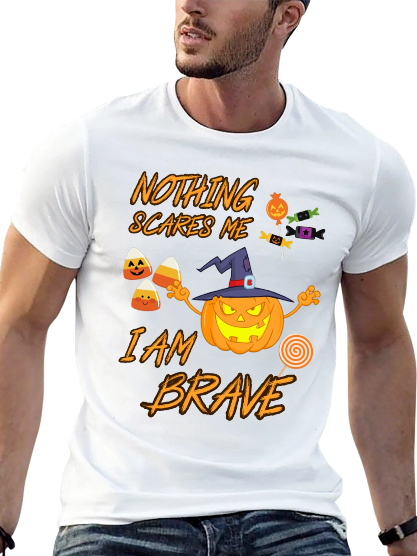 Nothing Scares Me I am Brave Halloween T-Shirt