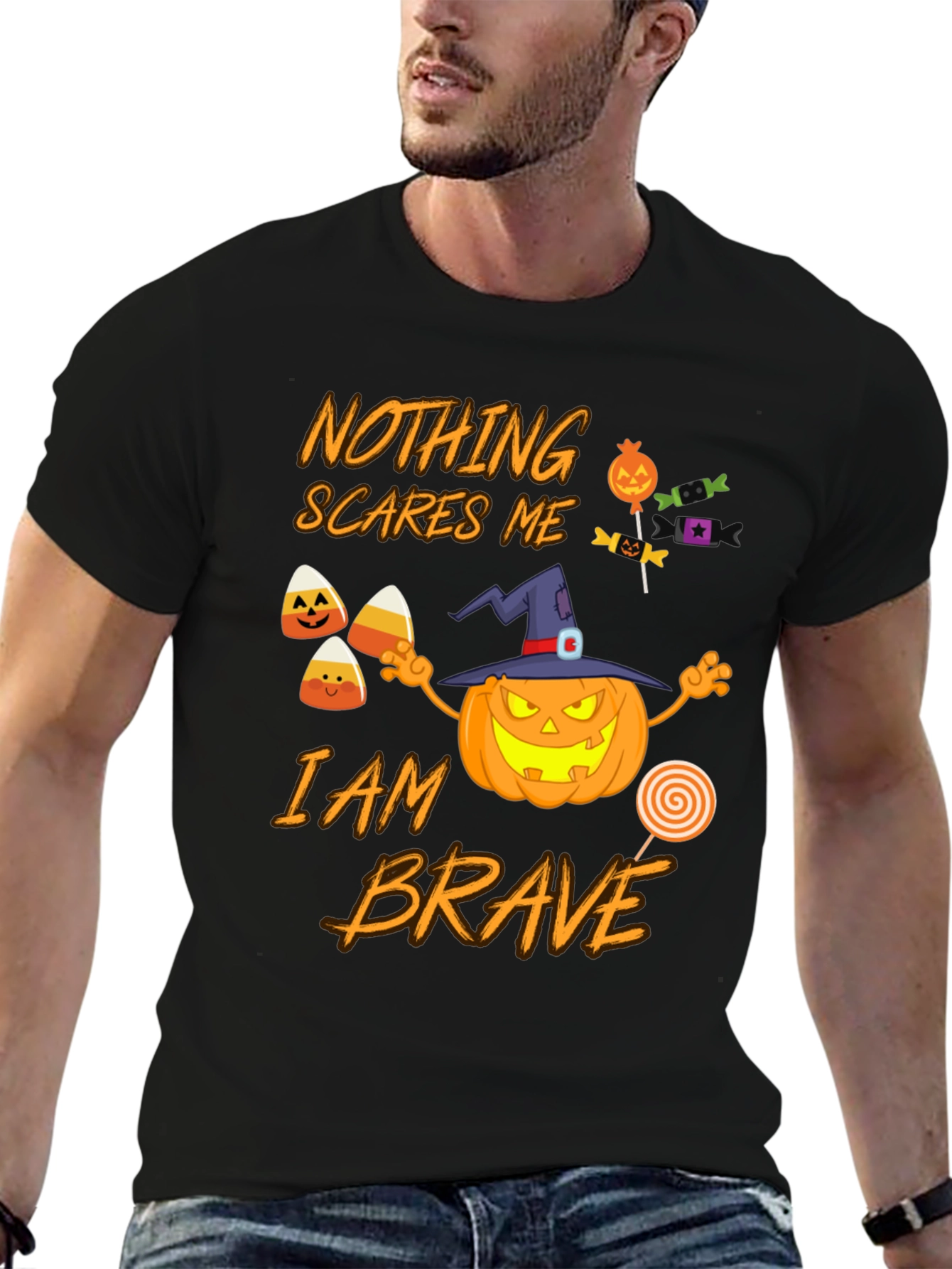 Nothing Scares Me I am Brave Halloween T-Shirt
