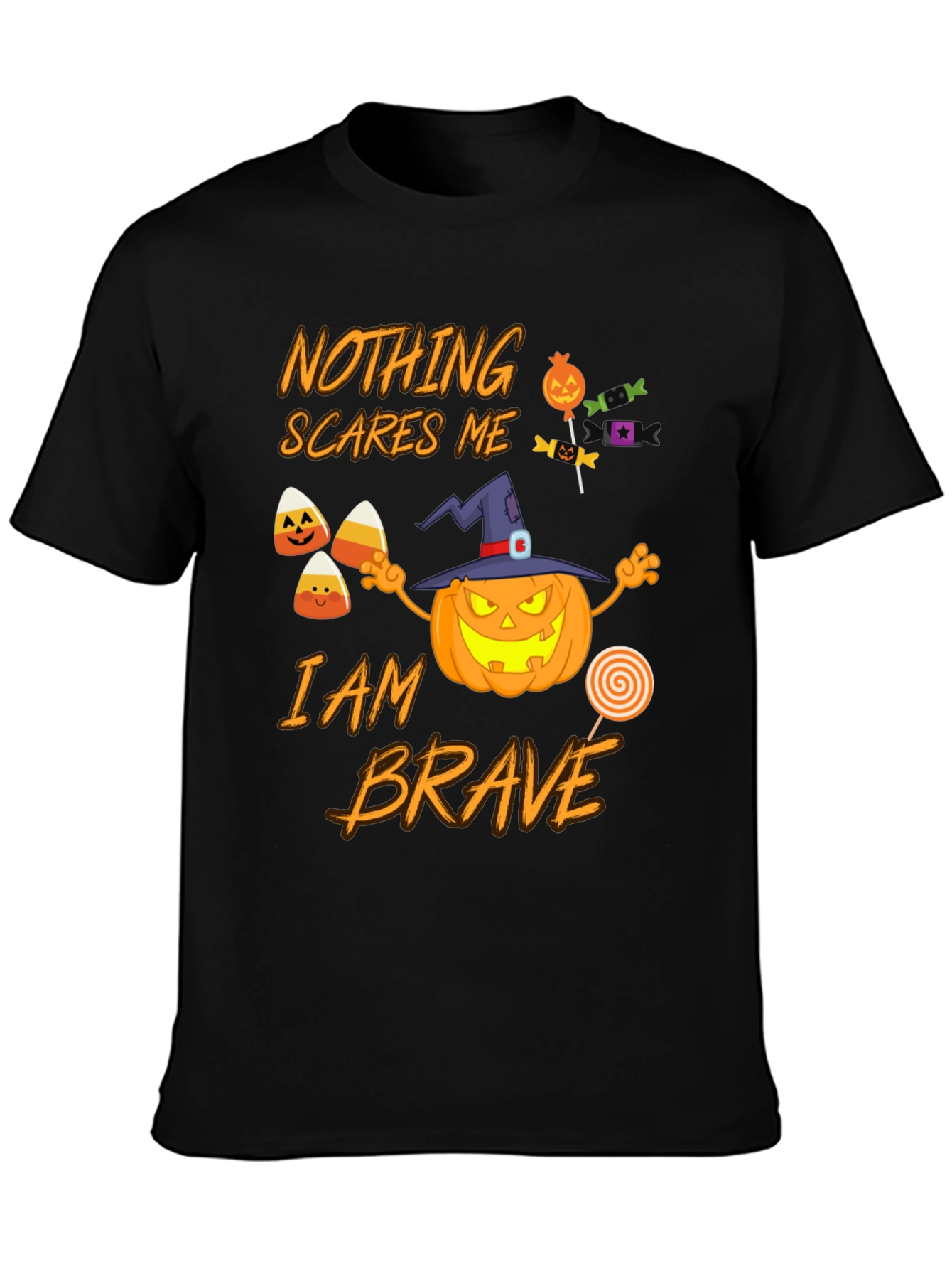 Nothing Scares Me I am Brave Halloween T-Shirt
