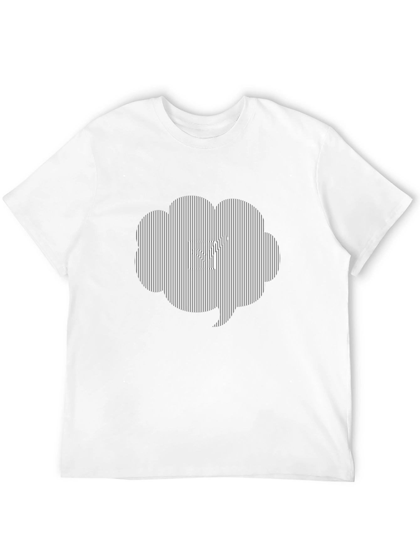 Optical Illusion Striped Cloud T-Shirt