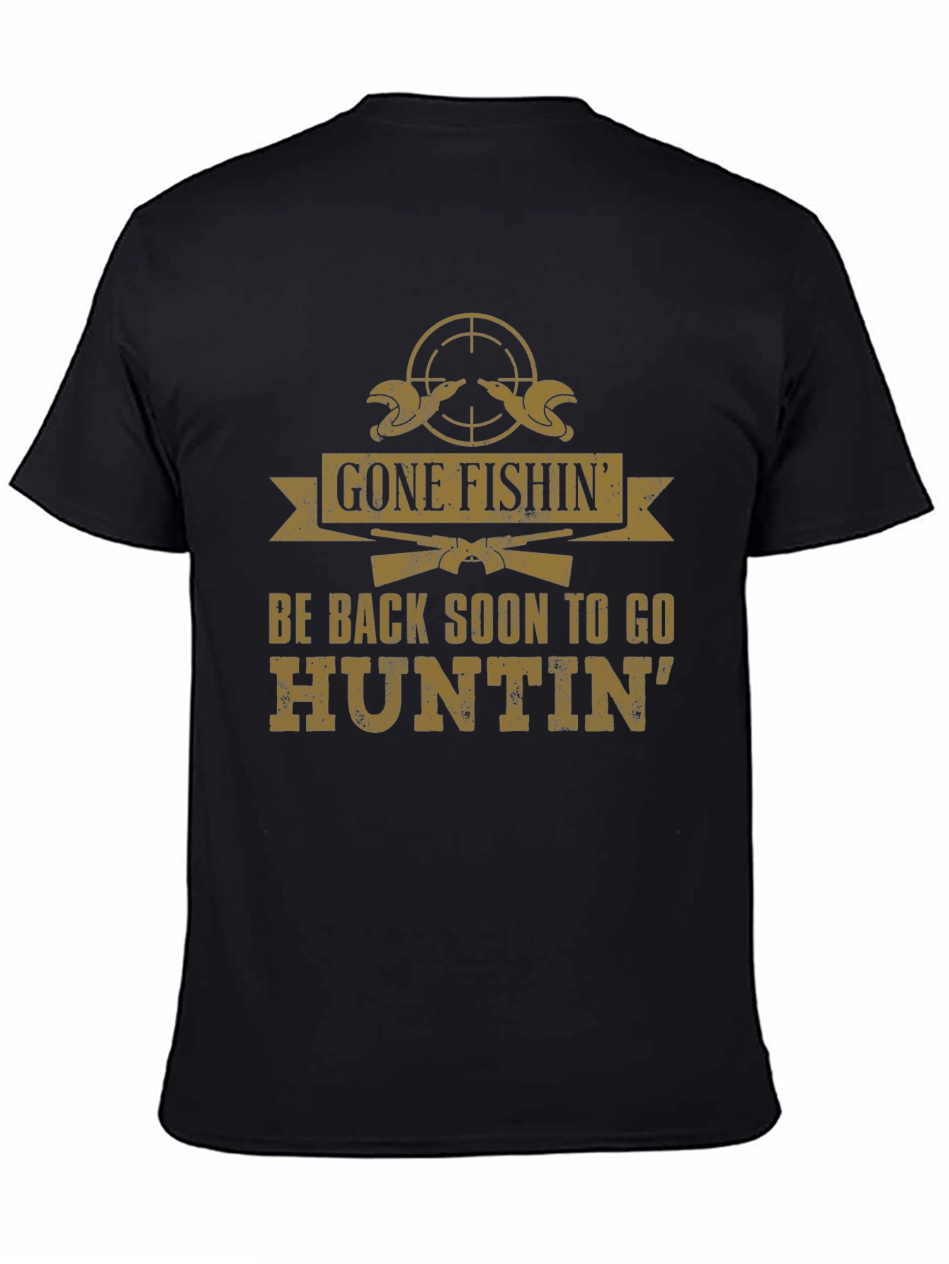 Gone Fishin Huntin T-Shirt - Outdoor Adventure Tee