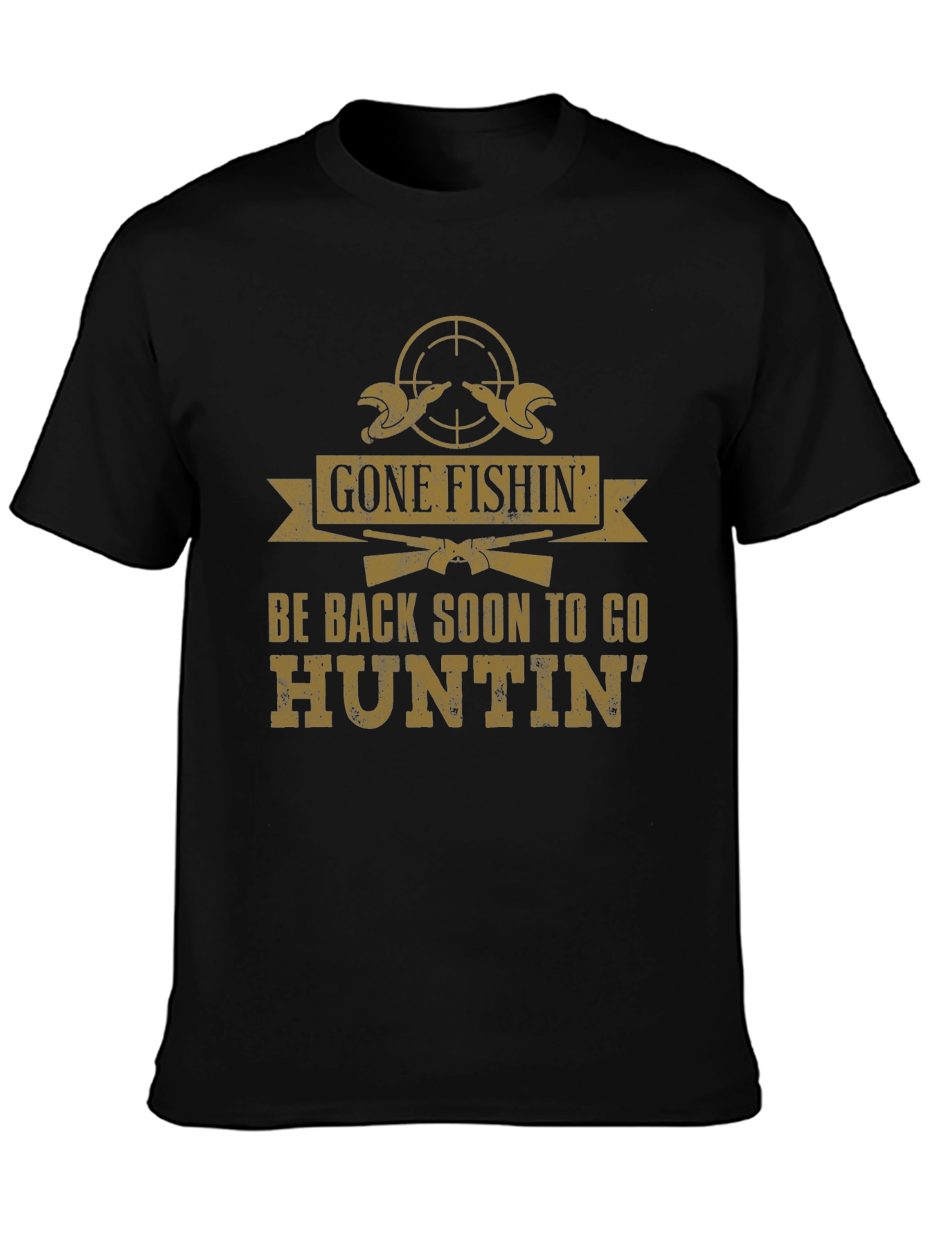 Gone Fishin Huntin T-Shirt - Outdoor Adventure Tee