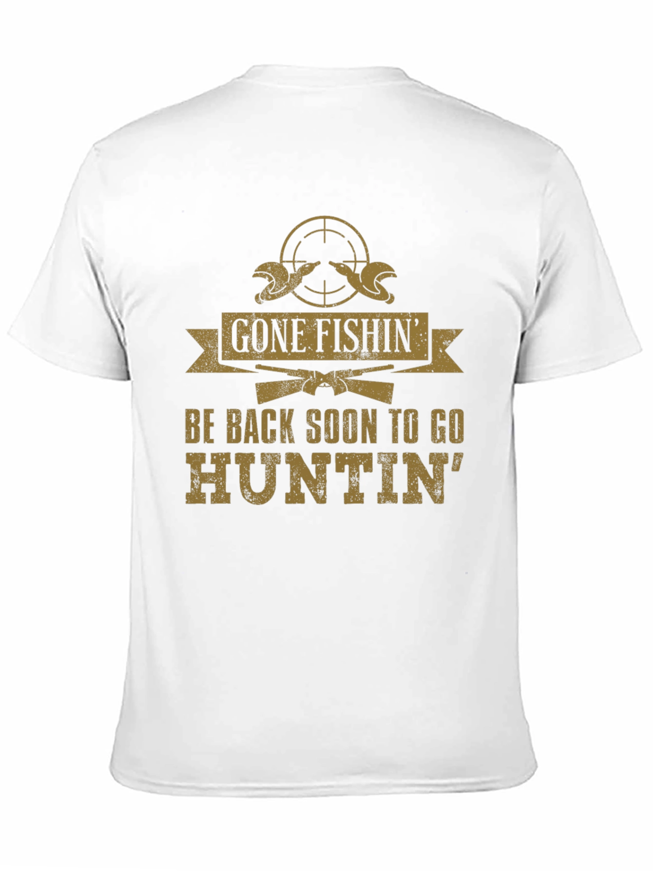 Gone Fishin Huntin T-Shirt - Outdoor Adventure Tee