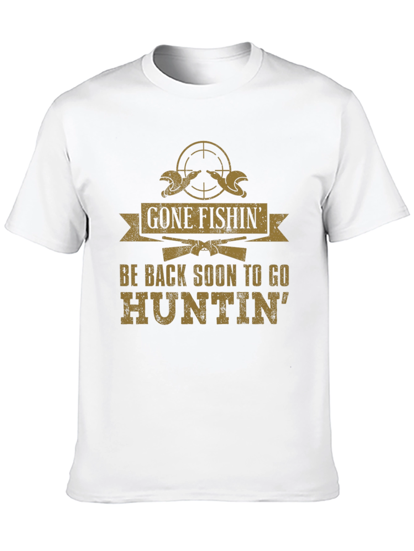 Gone Fishin Huntin T-Shirt - Outdoor Adventure Tee