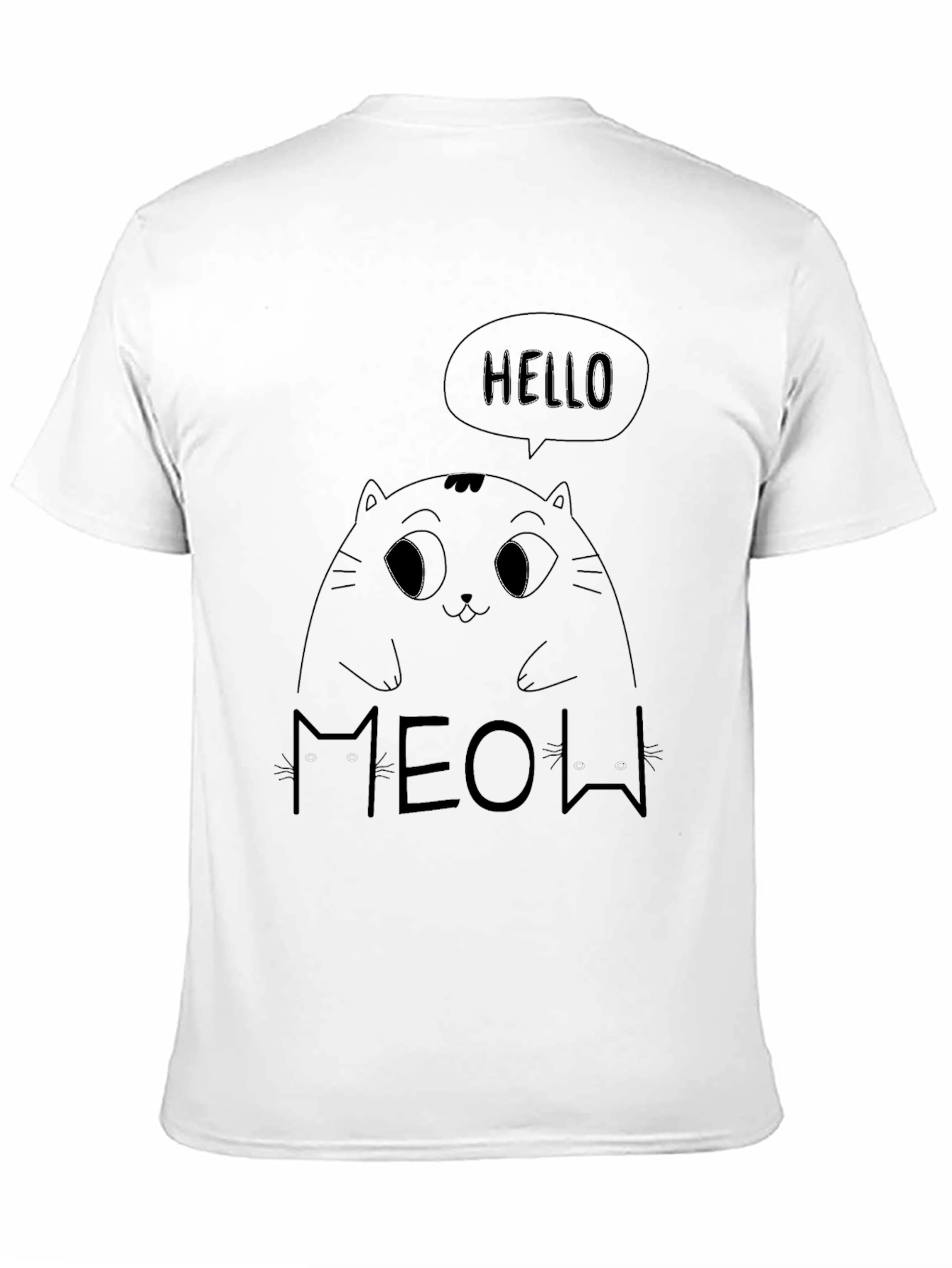 Cat Graphic T-Shirt - Hello Meow!