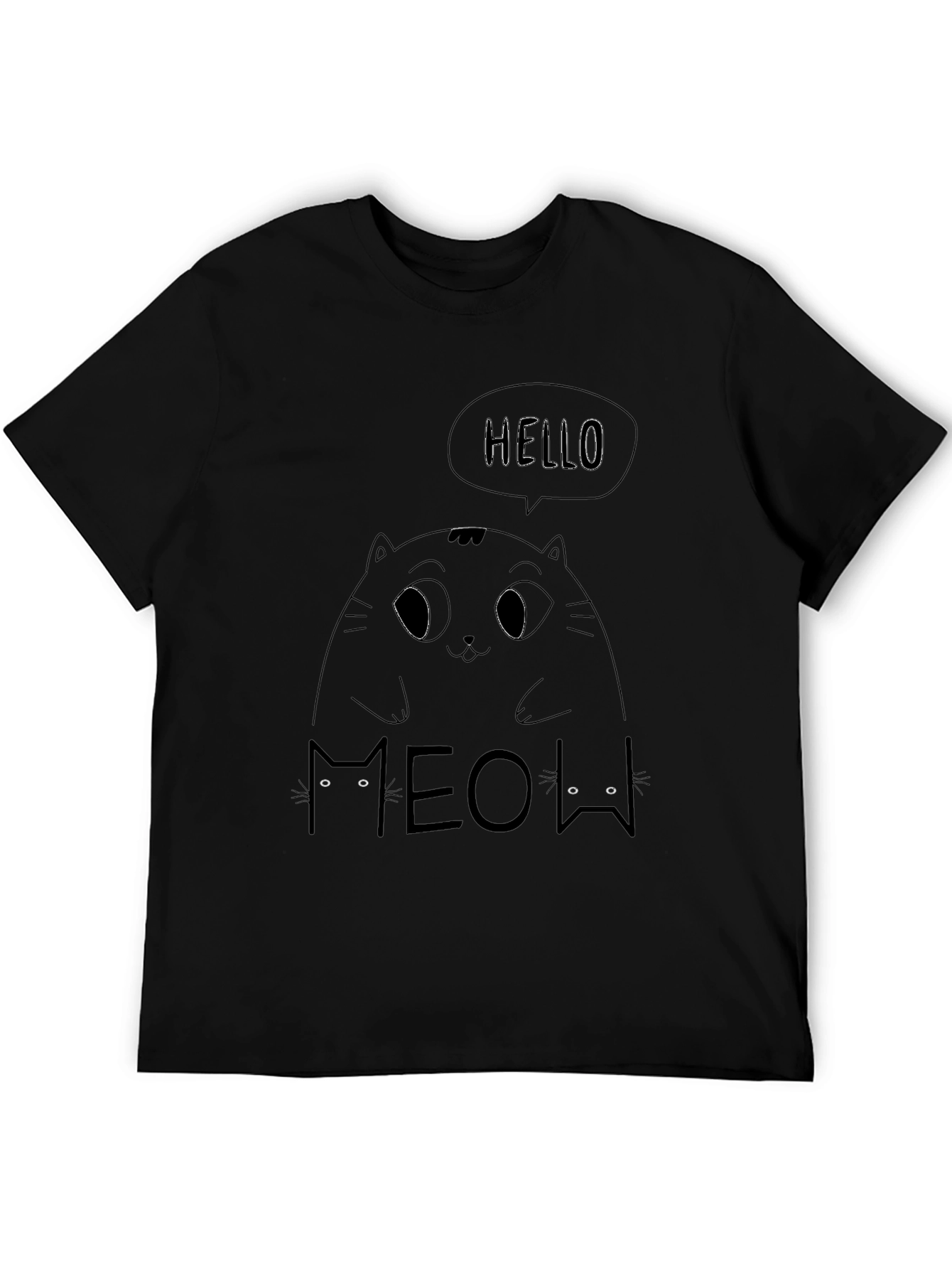 Cat Graphic T-Shirt - Hello Meow!